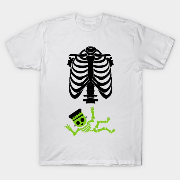 Skeleton Maternity T-Shirt by the kratingdaeng